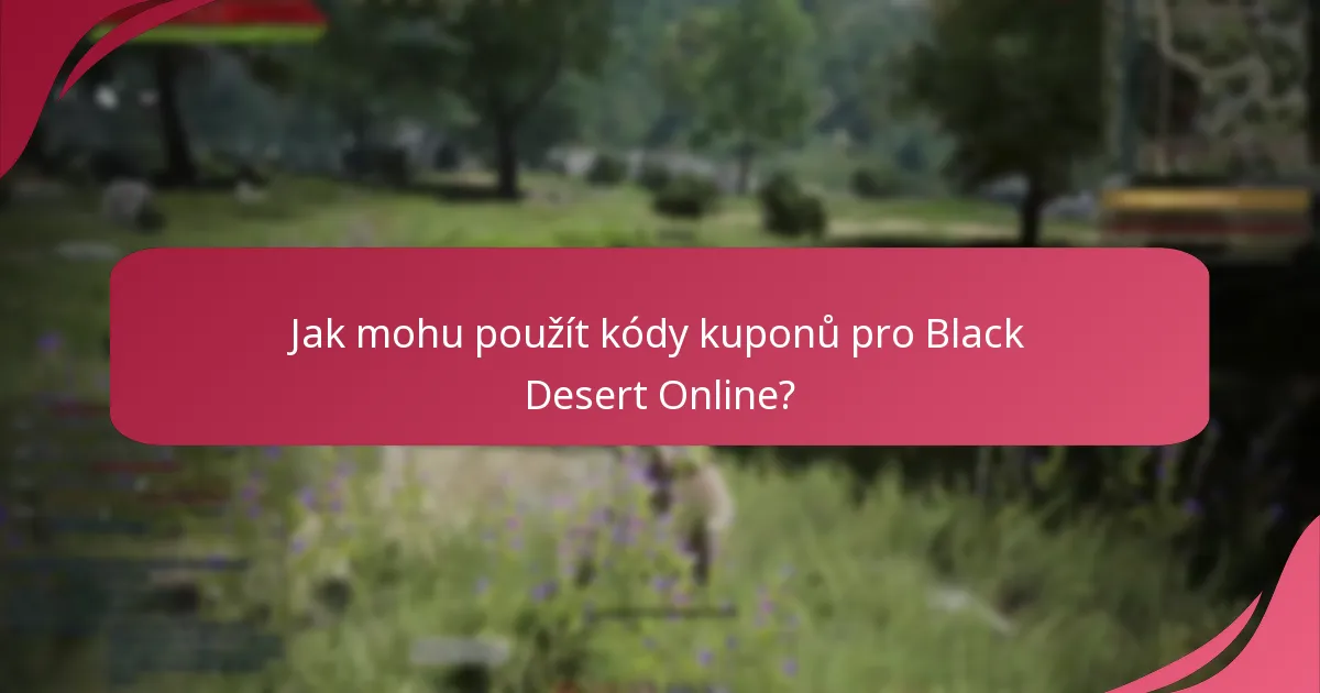 Jaké jsou výhody používání kódů kuponů v Black Desert Online?
