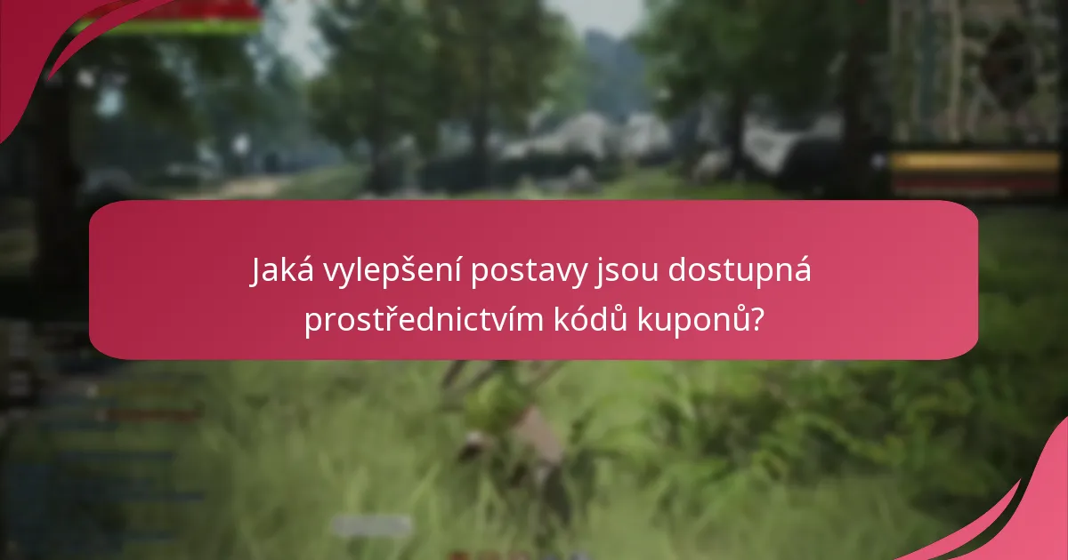 Jaké odměny v podobě předmětů lze získat pomocí kódů kuponů?