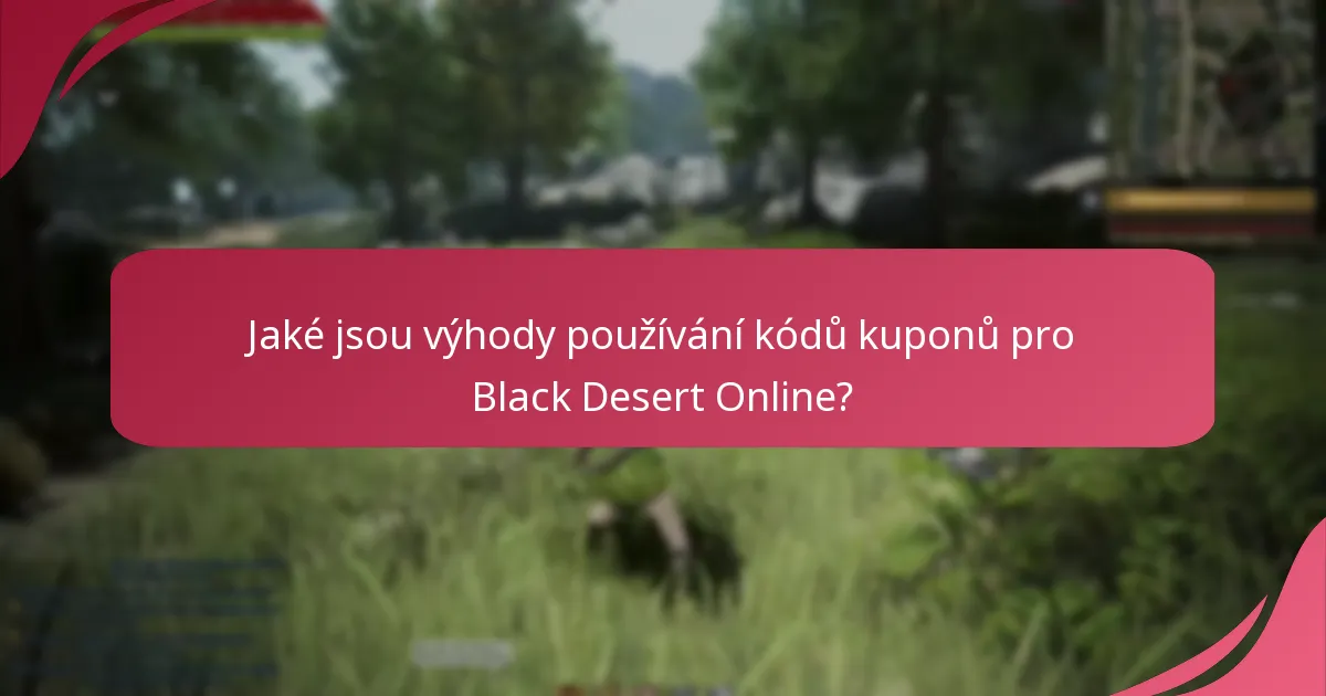 Jaké jsou výhody používání kódů kuponů pro Black Desert Online?